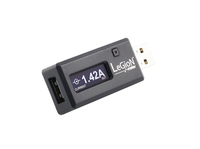 Legion USB Power Meter & Charge Accelerator for Android & iPhone Diagnostic Tool
